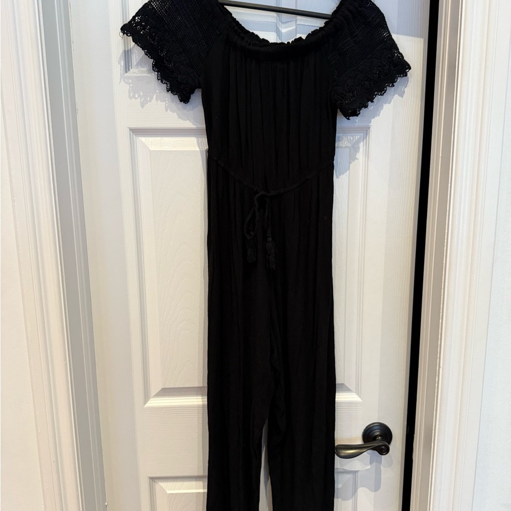 Black Off-Shoulder Jumpsuit
